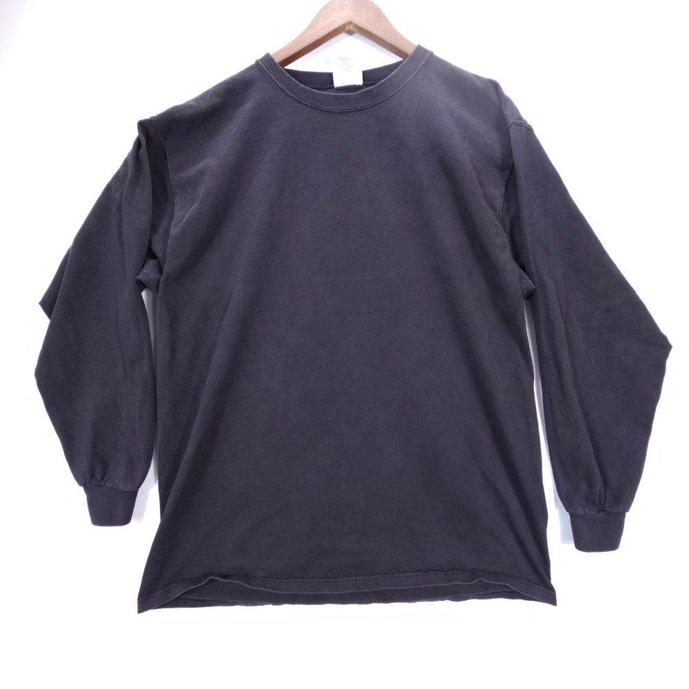 Pluma Long Sleeve Shirt Mens L Black Heavyweight Cotton Vintage Made in USA
